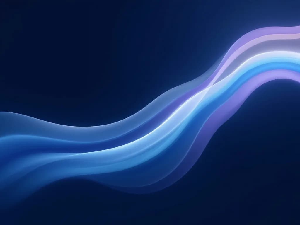 A beam of light entering a translucent prism and leaving as several parallel indigo and cyan streams